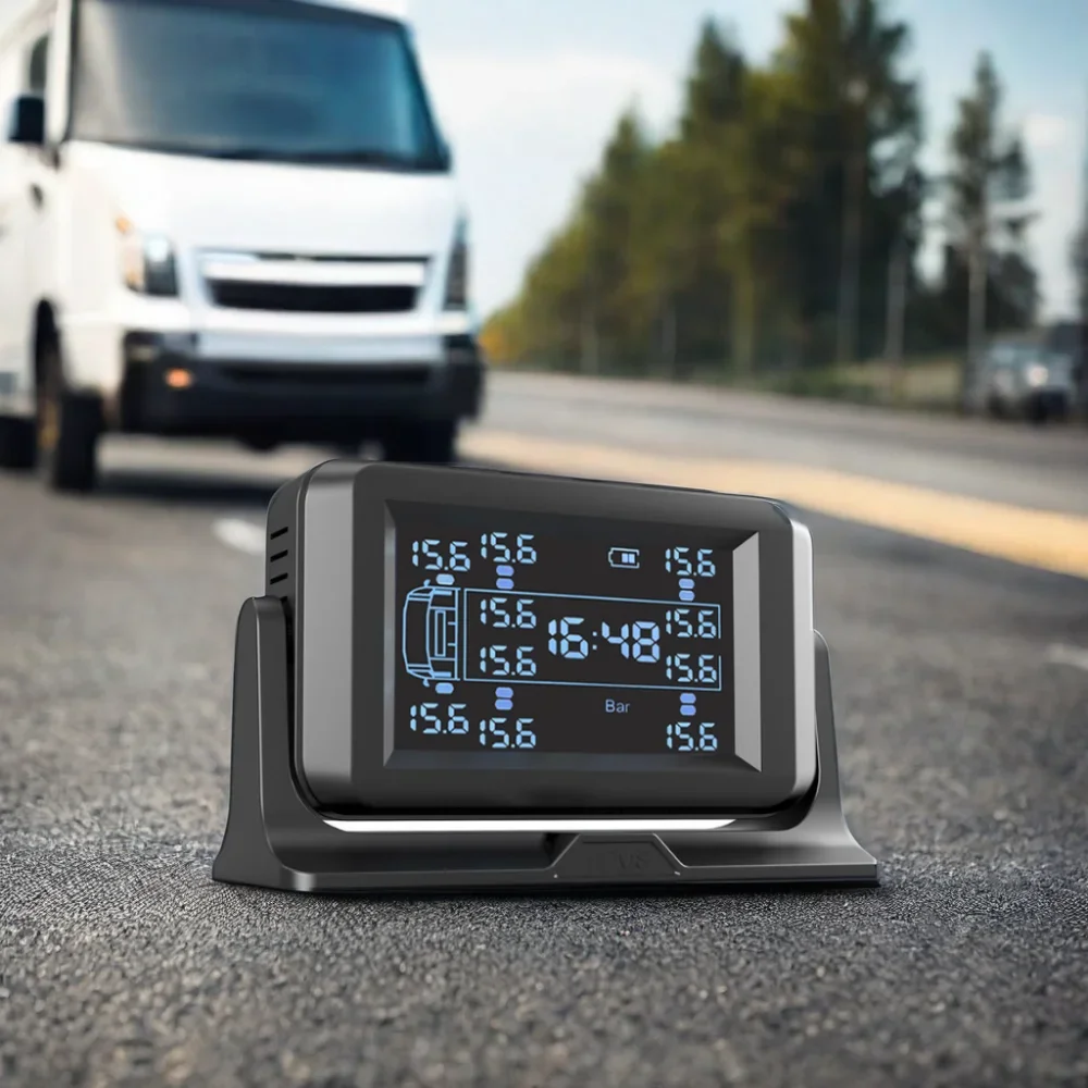 Hurtownia 12-czujników cyfrowych wskaźników opon System TPMS dla ciężkich samochodów ciężarowych autobusów przyczepy monitorowanie system monitorowania ciśnienia w oponach