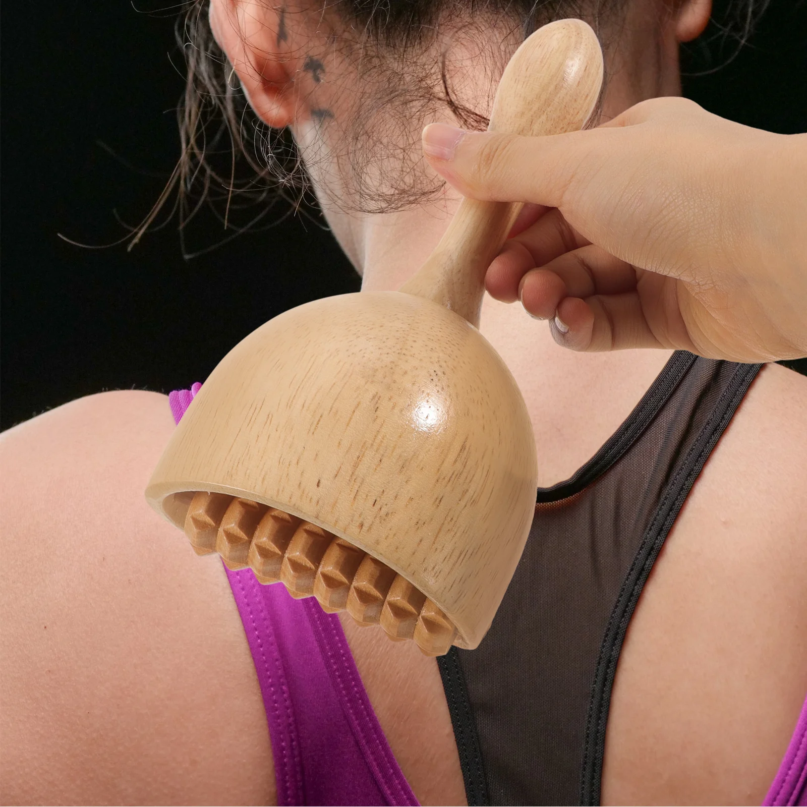 

Деревянный массажный инструмент, набор банок для расслабления мышц, присоски, прочный, легкий, практичный для различных мест массажа