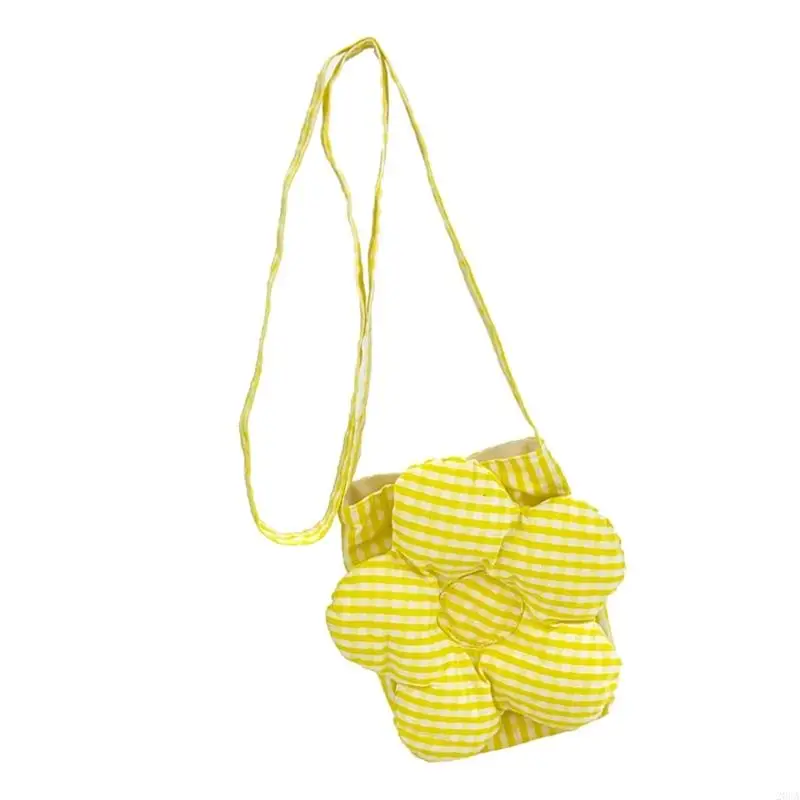 

Multifunctional Checkered Crossbody Bag With Removable Strap Floral Shoulder Bags Office for Women Girls 20CA