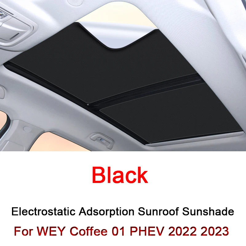 

Car Electrostatic Adsorption Sunroof Sunshade Cover Fit For WEY Coffee 01 PHEV 2022 2023 2024 Heat Insulation Skylight Sticker