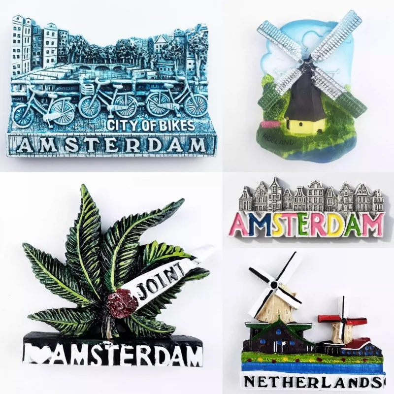 

the Netherlands Fridge Magnets Holland Travelling Souvenirs Amsterdam Refrigerator Magnetic Stickers Home Decor Wedding Gifts