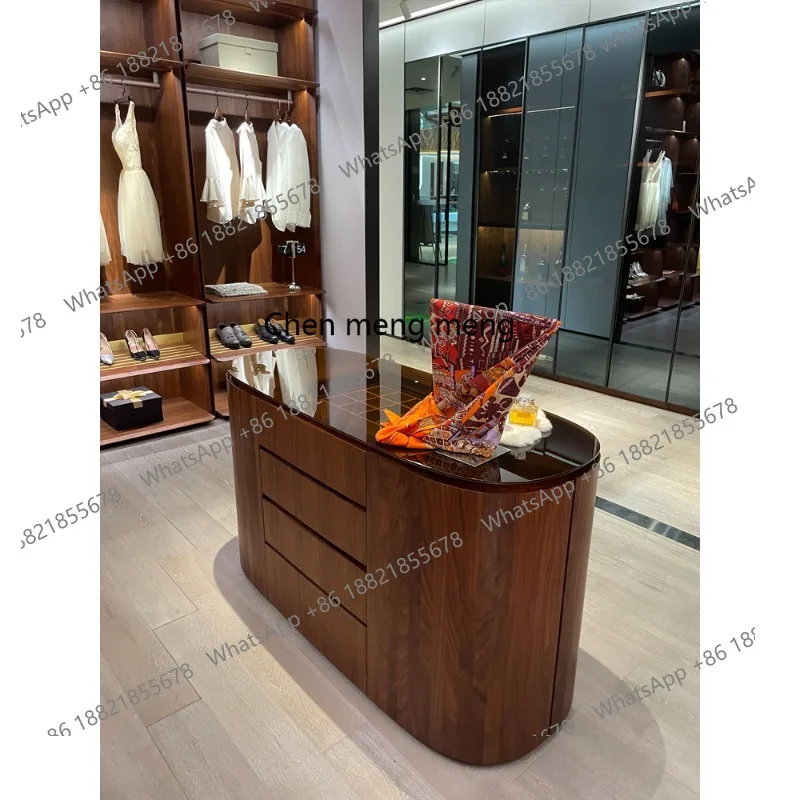 

New Chinese Cloakroom Nakajidai Jewelry Display Cabinet Household Solid Wood Storage Locker