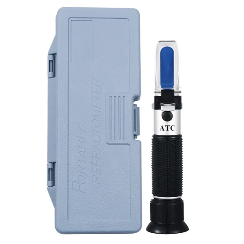 Brix Refractometer with ATC Dual Scale - Specific & Brix Hydrometer in Wine Making and Beer Brewing Homebrew Kit