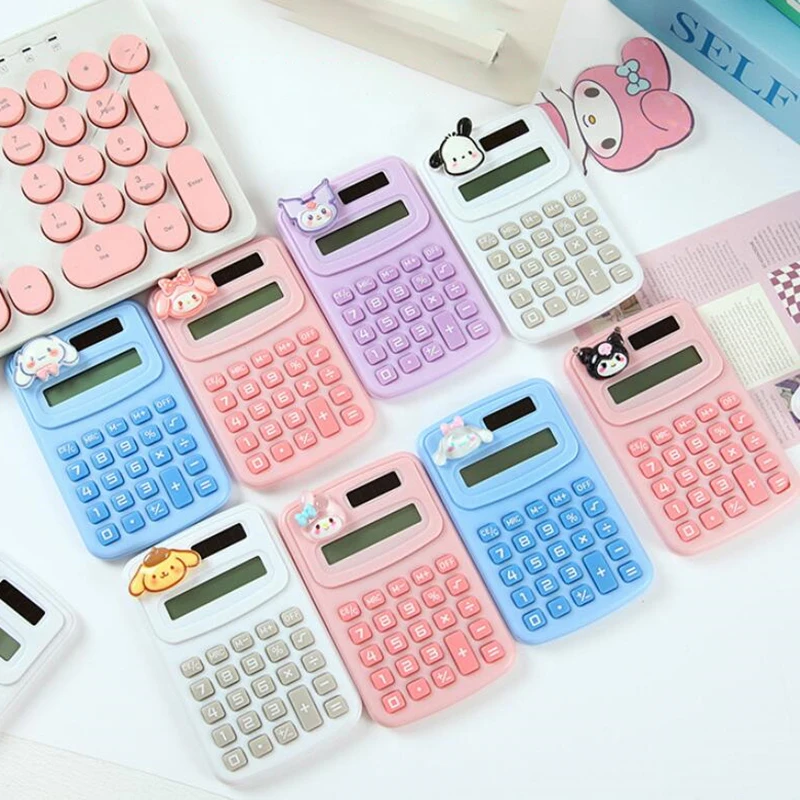 Cartoon Cute Sanrio Calculator Fashion Mini Small Calculator Portable Office Computer For Primary School Students