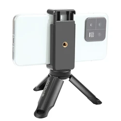 PULUZ Mini Plastic Tripod with Universal Smartphone Clamp Bracket, Width Range: 5cm to 8.5cm