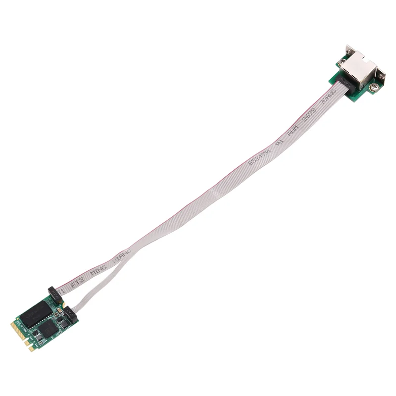 T31C-Gigabit Ethernet M.2 A+E KEY Network Card, 5Gbps, RJ45 Port, RTL8126 Chip, For PXE Diskless Boot, Compatible With Win10/8/7