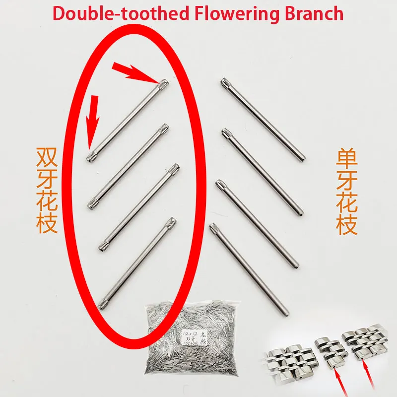 1000PCS 304 Stainless Steel Watch Band Link Pins Single Head Watch Band Steel Strap Repairing Accessory For Watch  Bracelet