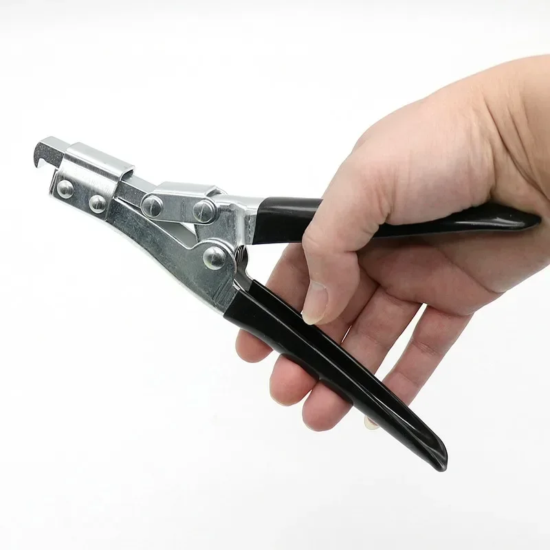 Universal Pliers-Aluminum Radiator Tank Repair Lifter Tool Car Water Tank Opening Pliers Repair Tools Silver + Black