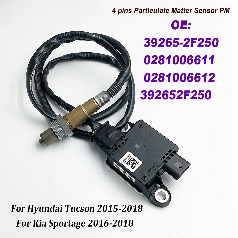 

39265-2F250 0281006611 0281006612 Particulate Matter Sensor For Hyundai TUCSON TL Kia SPORTAGE QL 1.7 2.0 CRDi 2015-2020 DIESEL