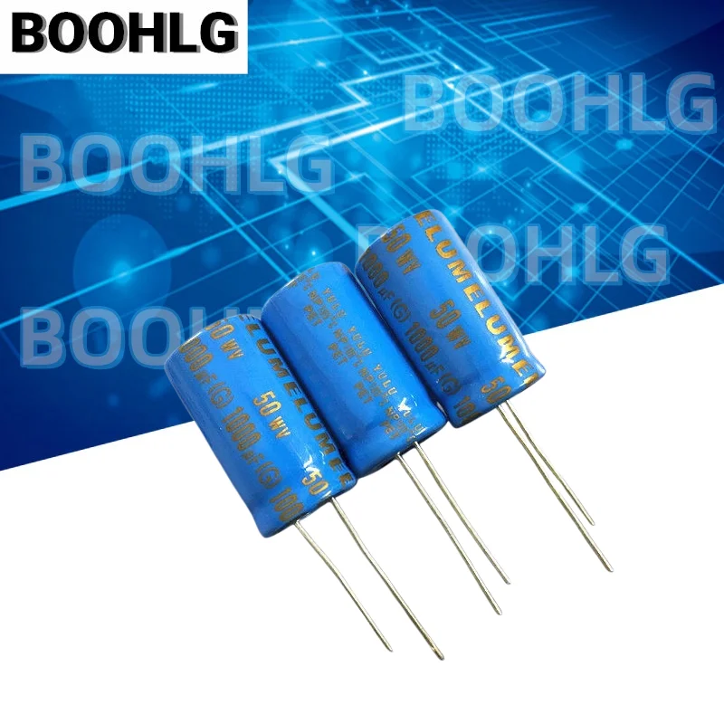 50V 1000UF NP Non Polar Aluminum Electrolytic Capacitor 16X30mm Audio Speaker Mid Bass Frequency Divider Crossover Capacitor