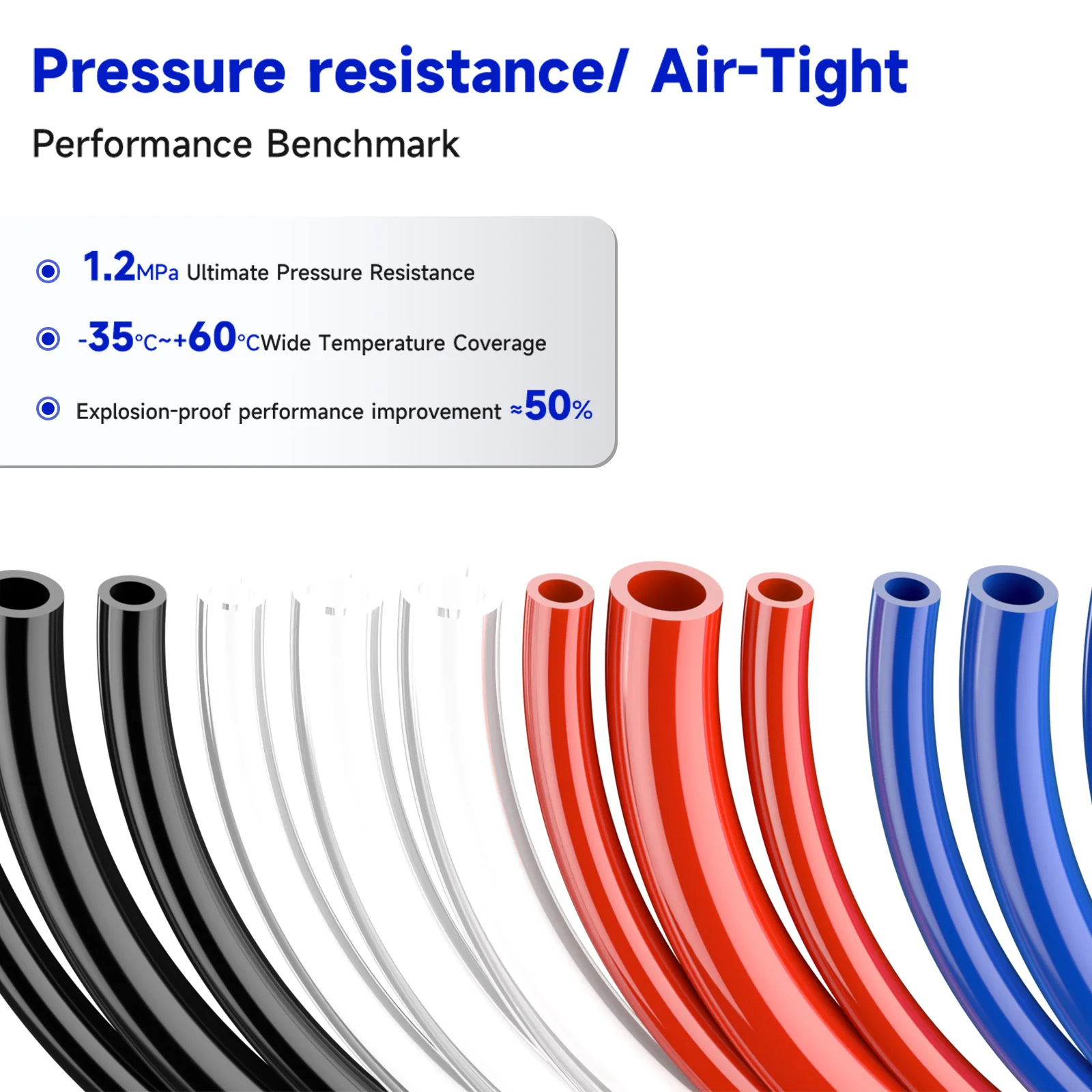 بو القصبة الهوائية خرطوم ضاغط الهواء أنبوب 4/6/8/10/12/16 مللي متر أنبوب مضخة هوائية مقاومة للضغط العالي #2