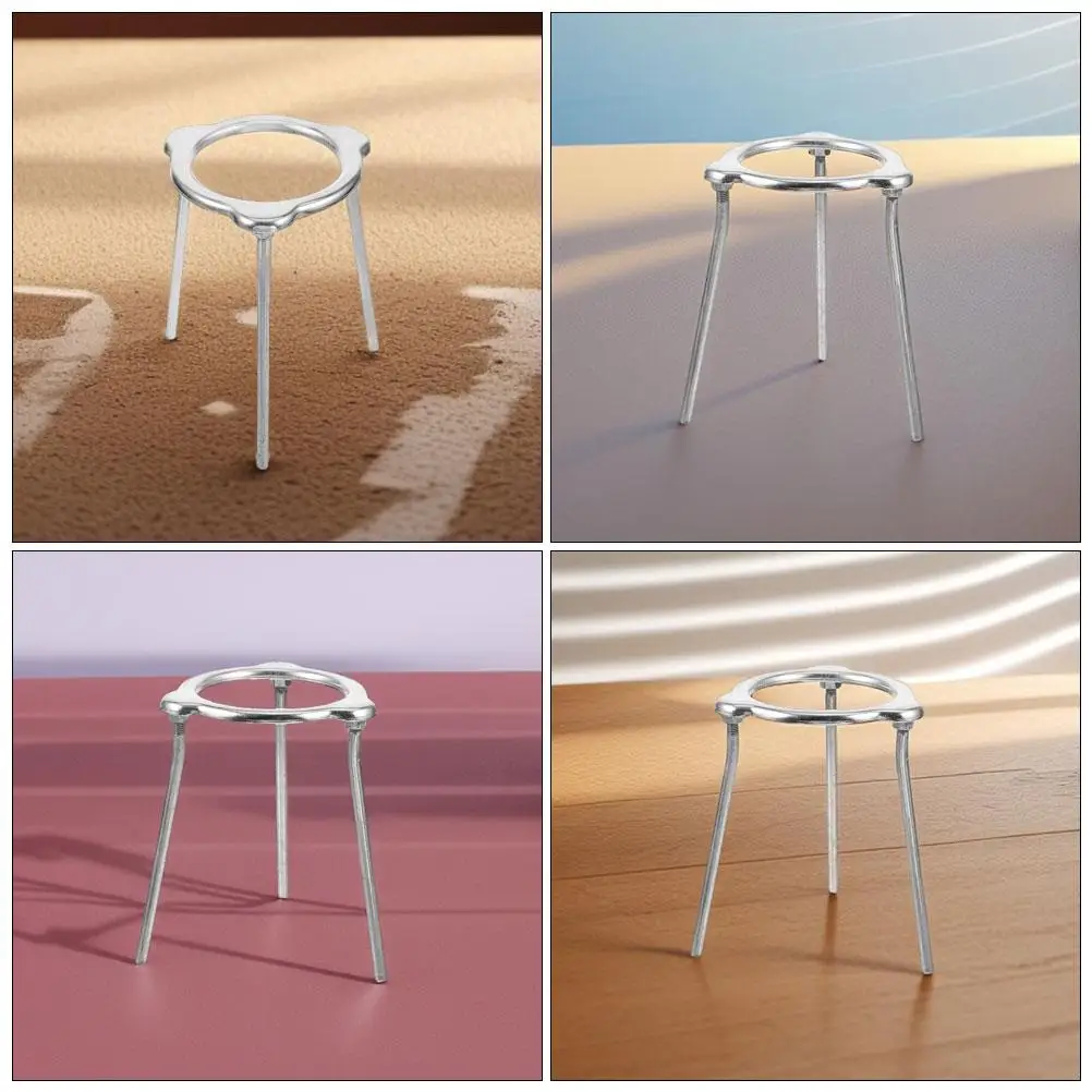 Trípode, accesorio de laboratorio, equipo quemador de Alcohol, soporte de lámpara de montaje de aleación de aluminio, 2 uds.