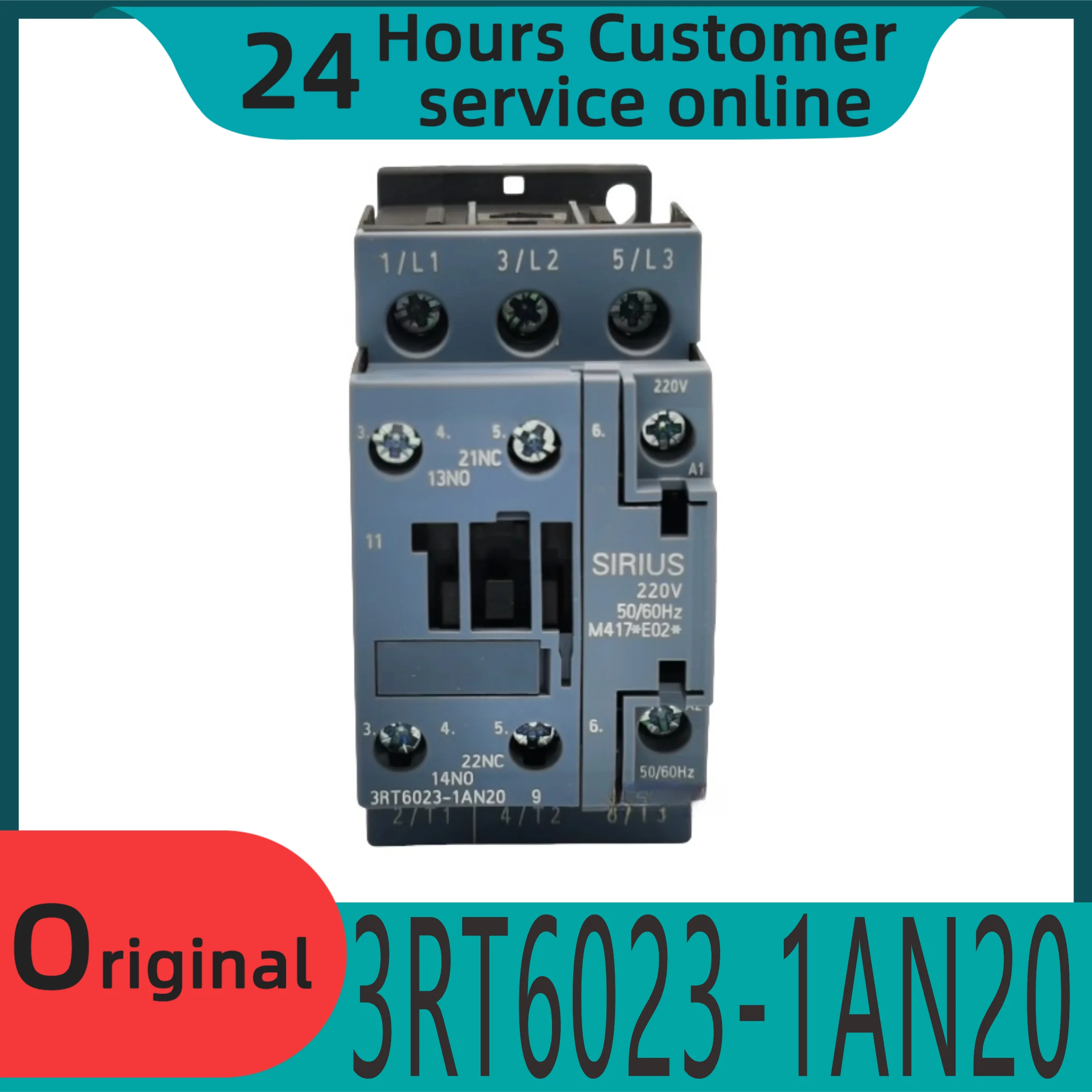 

New original contactor 3RT6023-1AN20 1AG20 1AC20 1AQ00 220V brake elevator