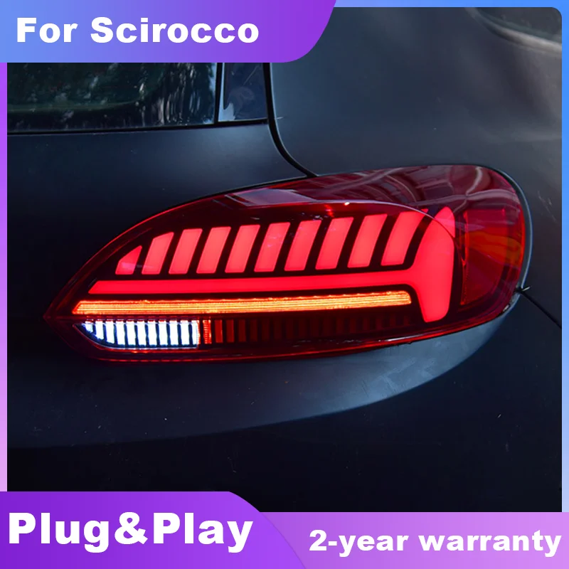 

Car Styling Taillights for VW Scirocco 2008-2014 LED Tail Light DRL Turn Signal Rear Reverse Brake Accesorios Modified