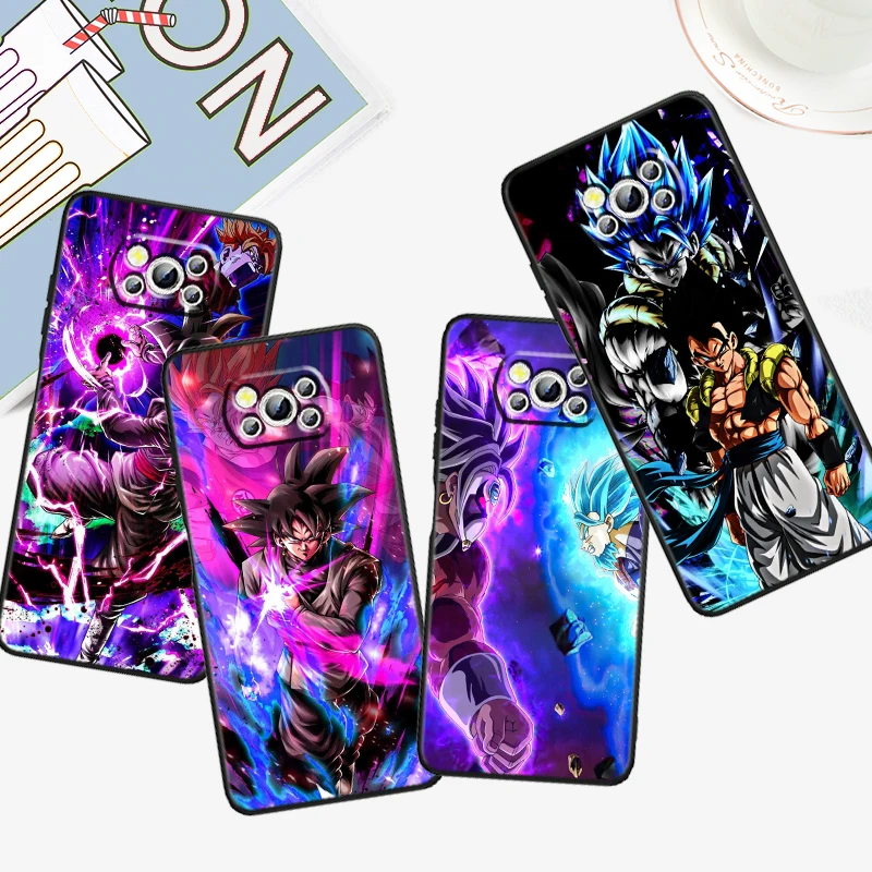 Goku D-Dragon Ball Z Art For Xiaomi Mi Poco F5 F4 F3 X6 X5 X4 X3 M6 M5 M5S M4 M3 C65 Pro GT NFC 5G Black Back Phone Case