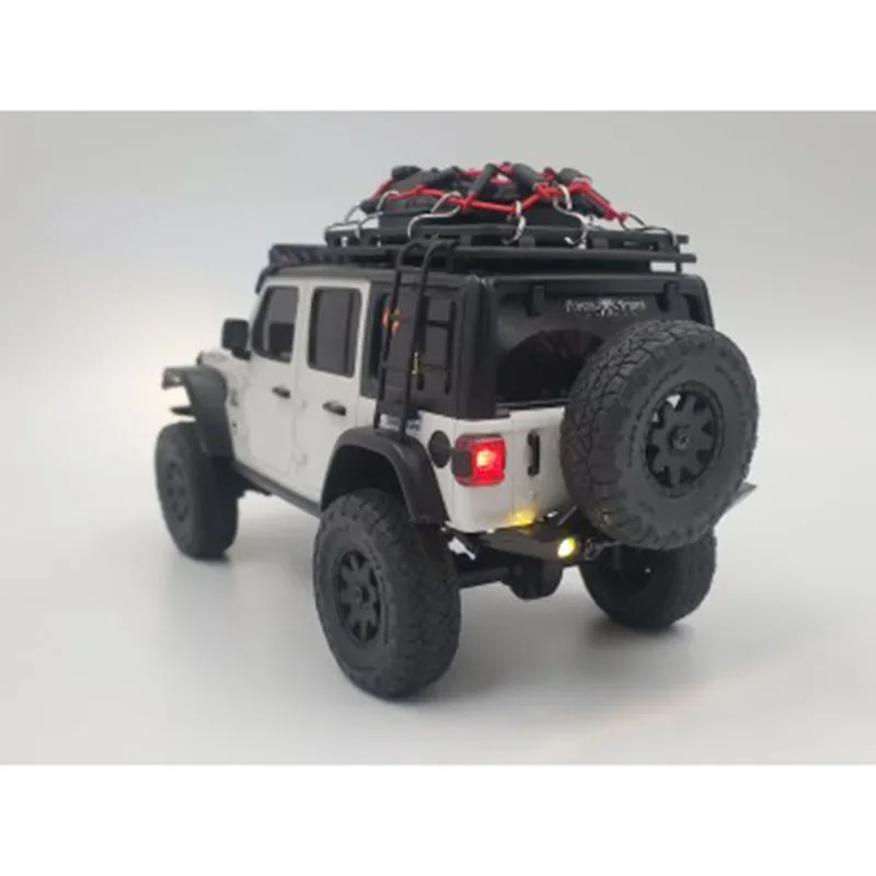 LED przedni i tylny System oświetlenia dla 1/24 zdalnie sterowany samochód gąsienicowy Kyosho Miniz 4x4 Jeep Wrangler akcesoria samochodowe