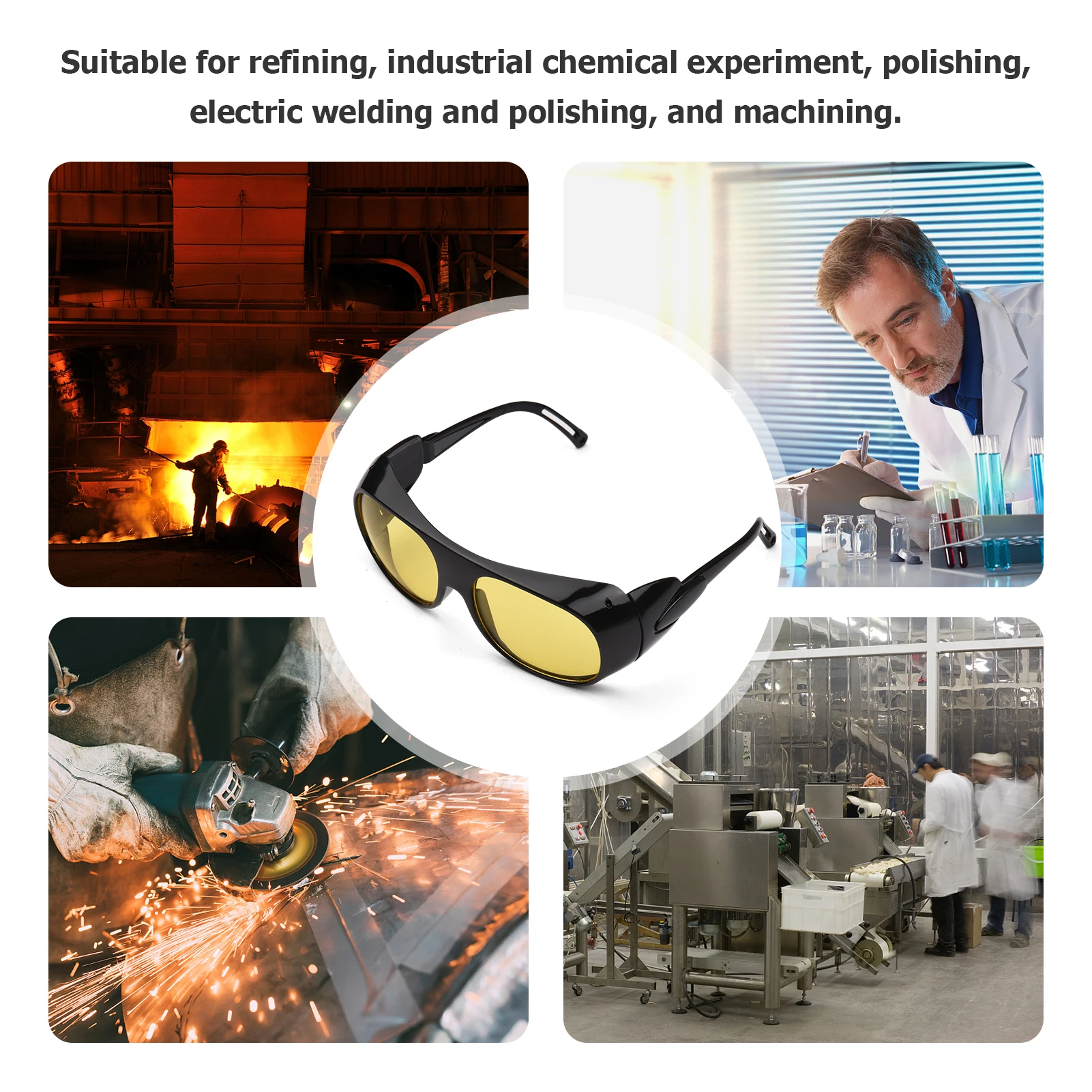 لحام نظارات سلامة عيون حماية لحام لهب سواد نظارات لحام نظارات مكافحة الضباب مقاوم للماء الأشعة فوق البنفسجية واقية #4