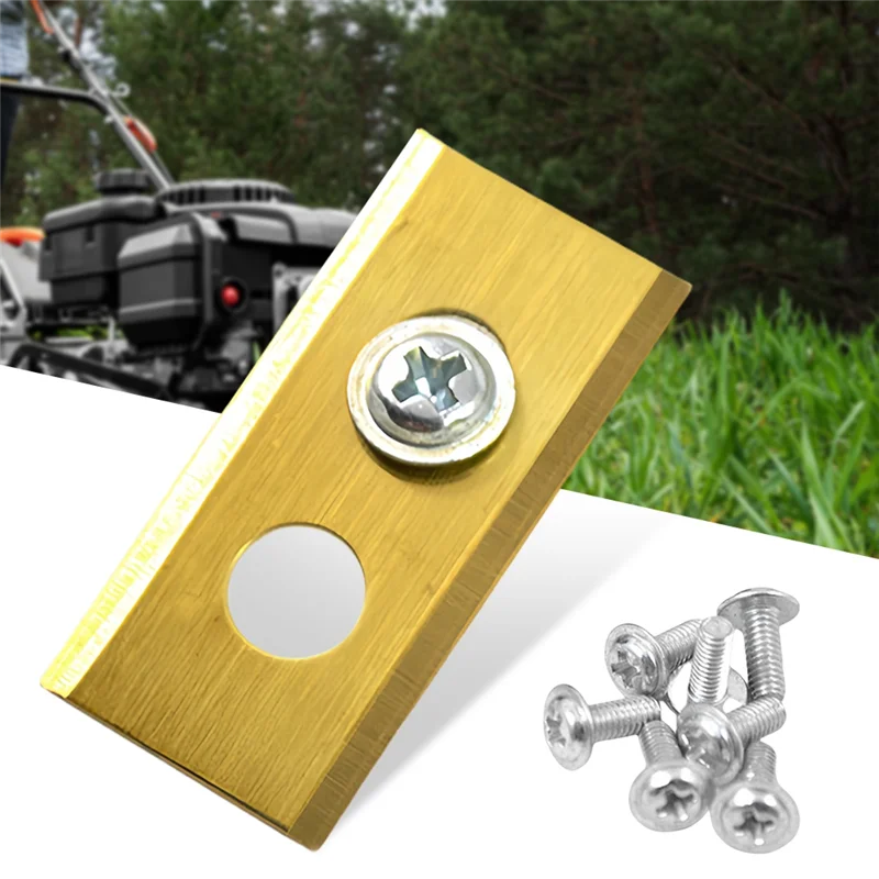 

A76X-Lawn Robot Lawnmower Replacement Cutting Blades 108Pcs Grass For Mammotion Luba Trimmer Double Hole Silver