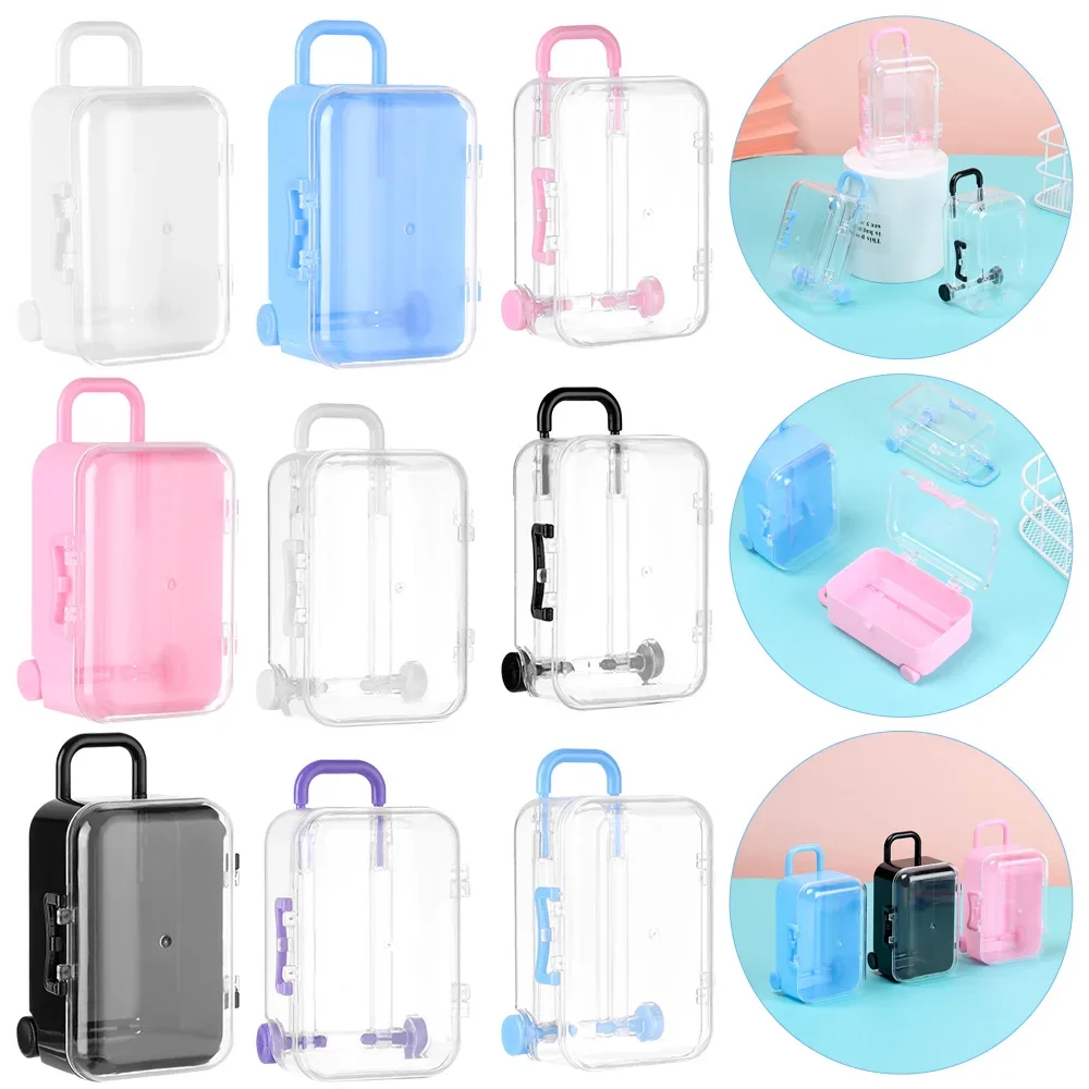 GUEB-01 Mini Trolley Suitcase for Clothes Storage Cute Small Plastic  Box