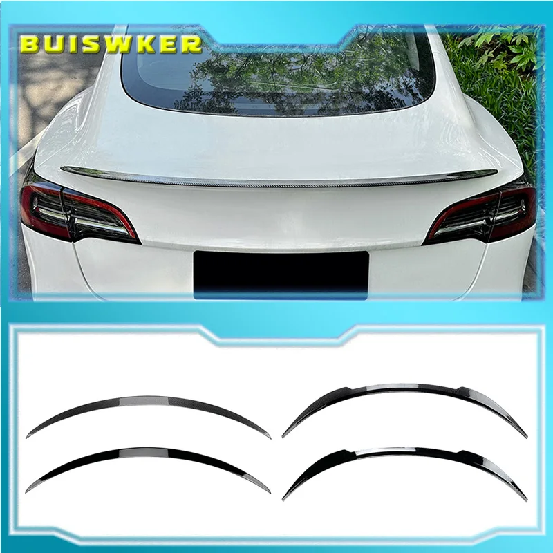 

Для Tesla Model 3 Maxton 2017-2023: Задний спойлер (антикрыло) из ABS-пластика, комплект для тюнинга кузова