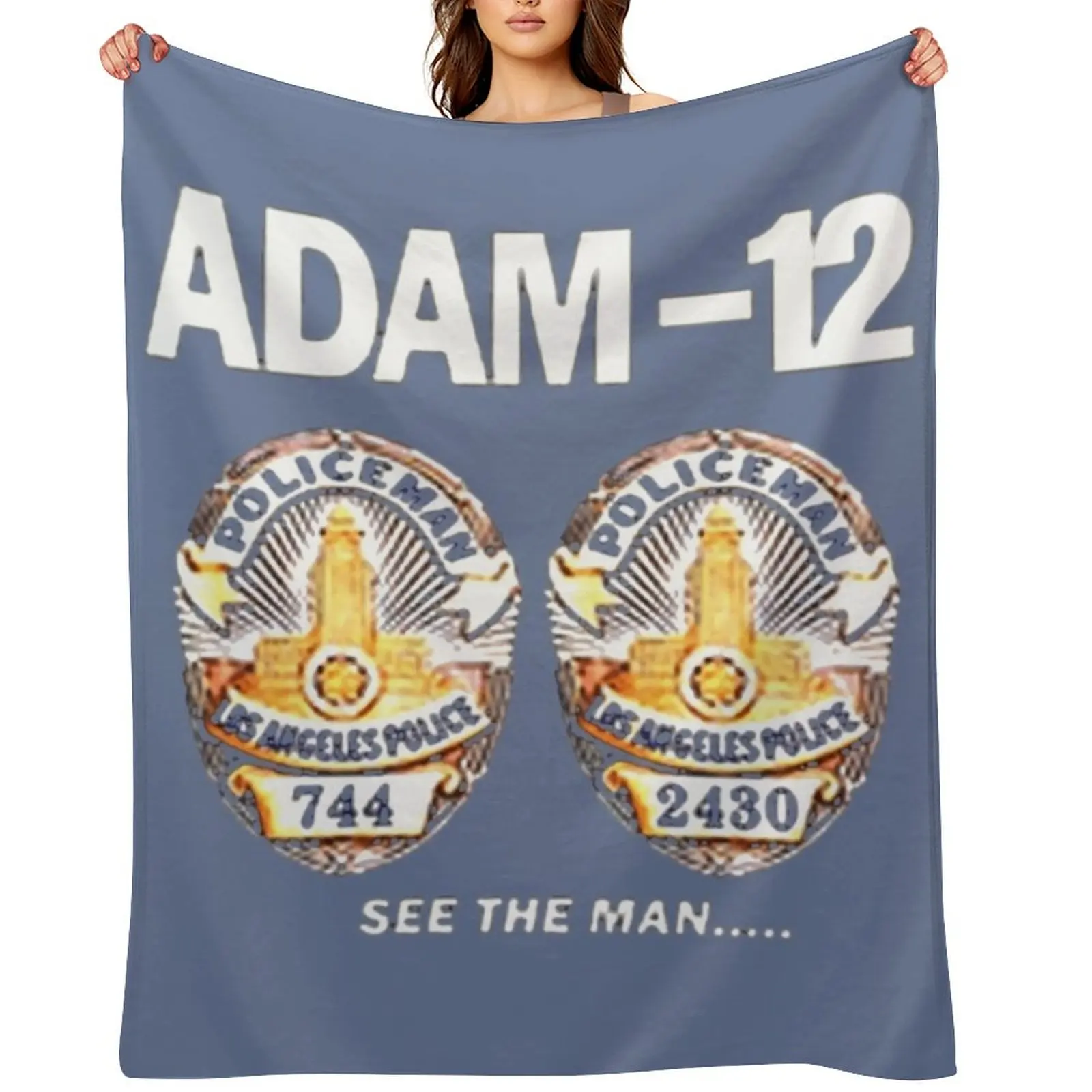 

Adam-12 TV Series 70's Retro Throw Blanket Cute For Decorative Sofa Blankets For Sofas Thermal Blankets