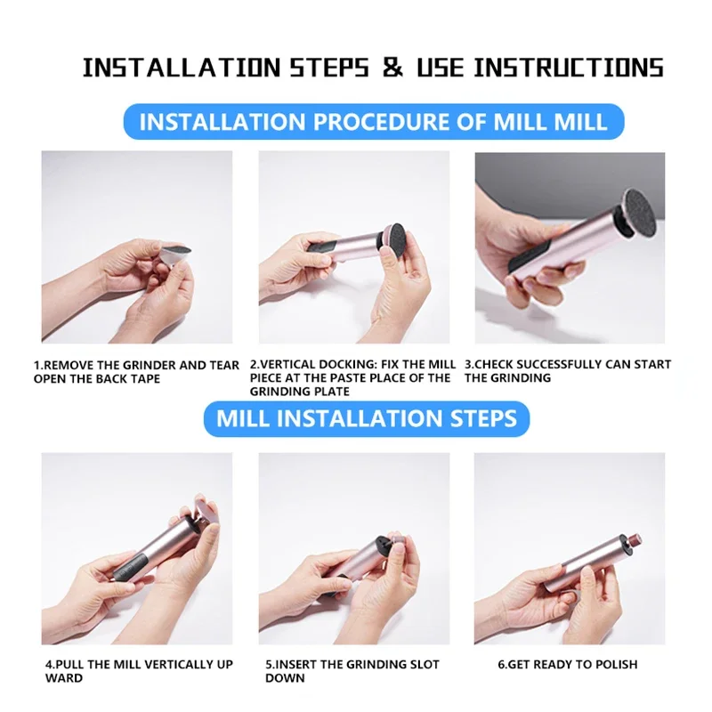 Electric Foot Dead Skin Remover Care 2 In 1 File Foot Callus Grinder Foot File Leg Heels Pedicure Feet Replacement Sandpaper