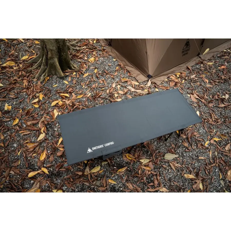 SUPRANUBIS Camping Cot, Height Adjustable with Cot Leg Extenders, Strong Support 330lbs, Lightweight Comfortable Folding Bed for