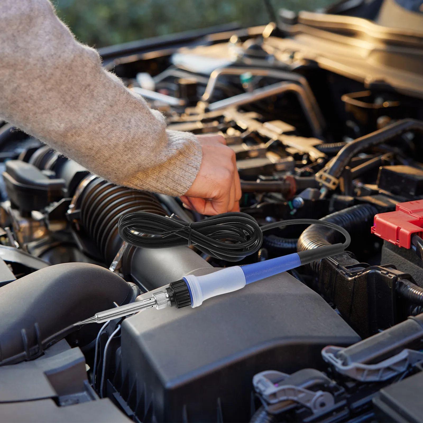 

Портативный автомобильный паяльник постоянного тока 12В/24В, низковольтный, высокопроизводительный, для ремонта грузовиков на открытом воздухе, для пайки пластиковых бамперов
