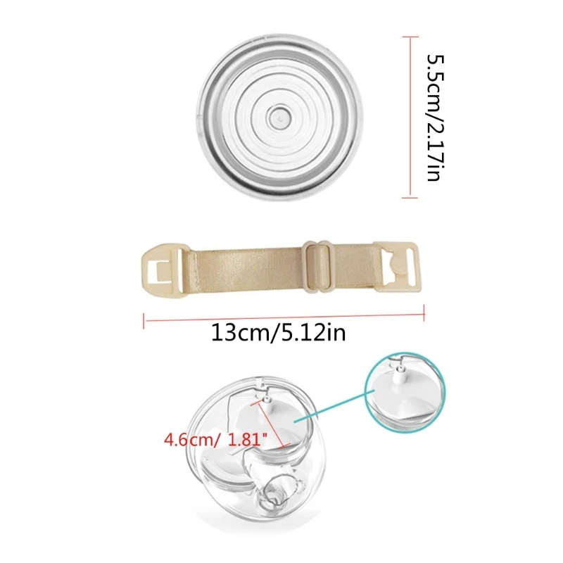 B2EB Bra Adjustment Buckle BPA Silicone Diaphragm Suction Bowl Seal Cover Electric Wearable Breast Accessories Part