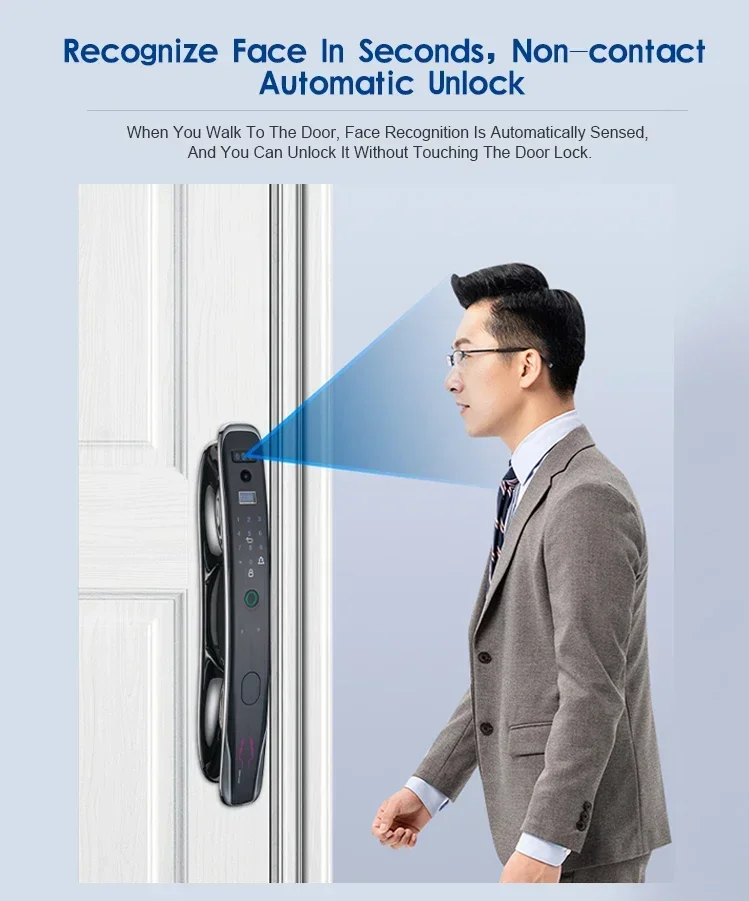 Facial Recognition Fingerprint Smart Door Lock