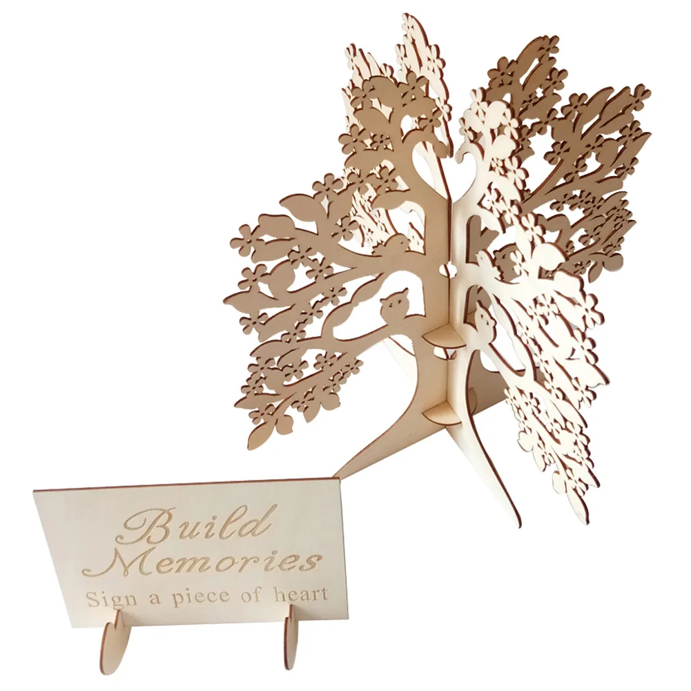 Wedding Guest Book Alternative Wishing Tree Rustic Guest Registry Wedding Reception Decor With 100 Love Pendants