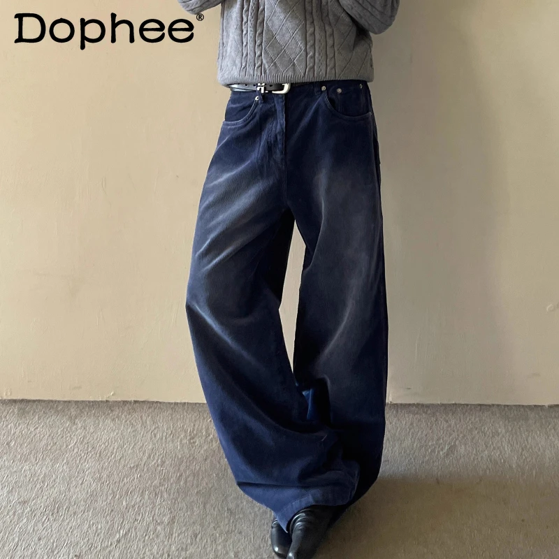 

2025 Detachable Ribbon Design Curved Trousers Comfort Pants Men Women Loose Wide-Leg Trendy Long Pants Simple Stylish Trousers