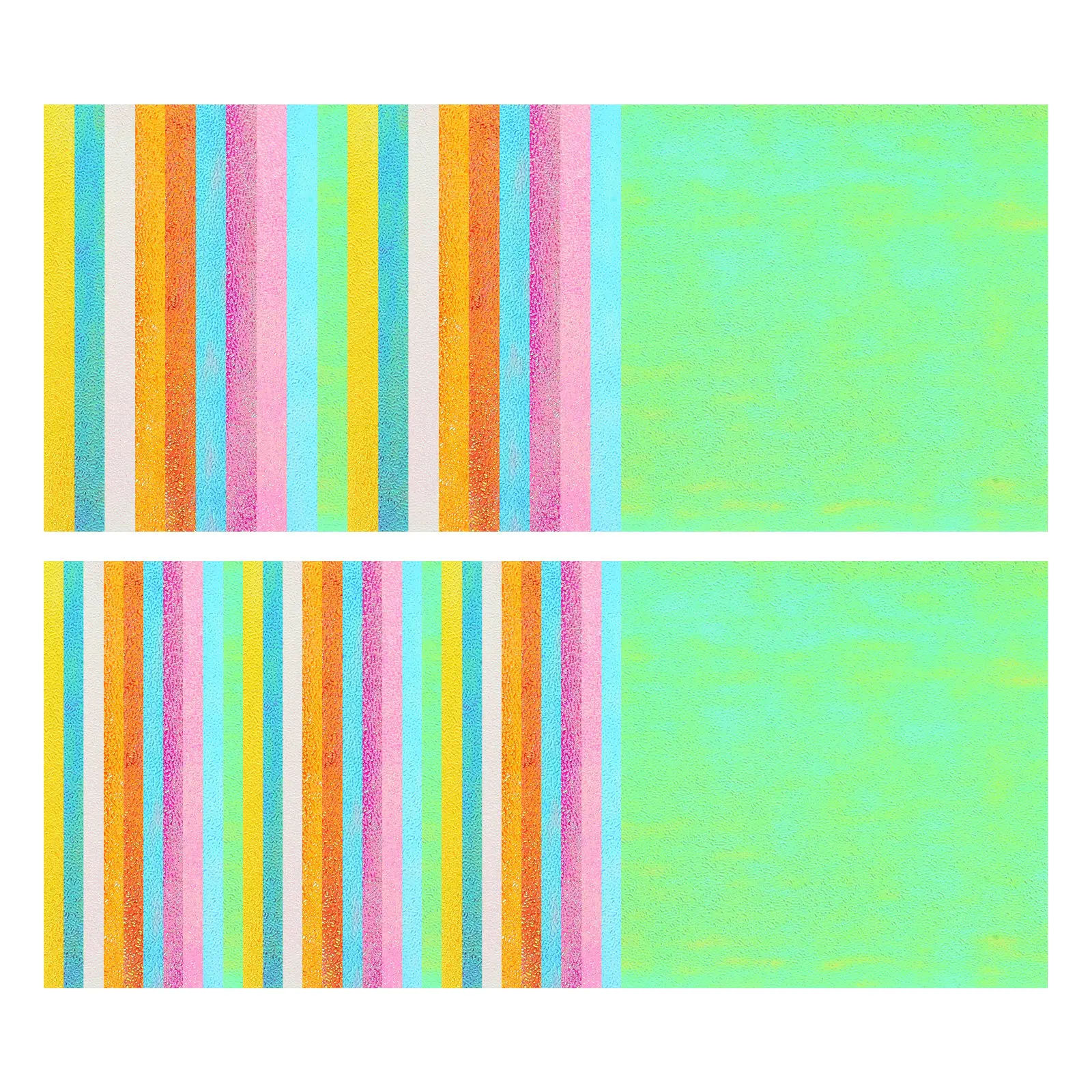 

50Pcs Vibrant Iridescent Craft Paper Squares 15Cm Eco Friendly Folding Sheets for DIY Decoration Party Supplies Art Projects