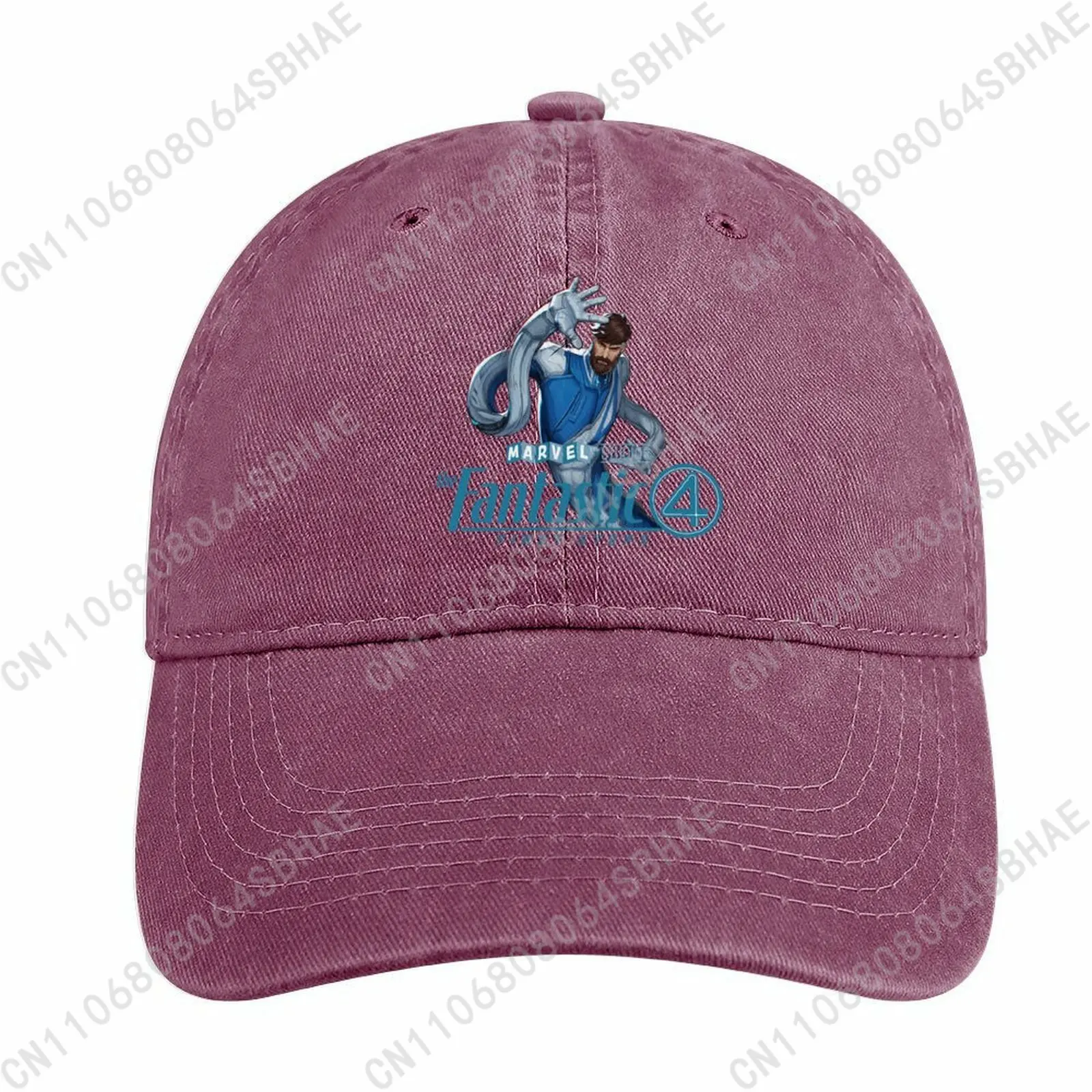 

Marvel Mister Fantastic Washed Cotton Baseball Cap Vintage Dad Hat Men Women Retro Adjustable Denim Cap Streetwear Cosplay