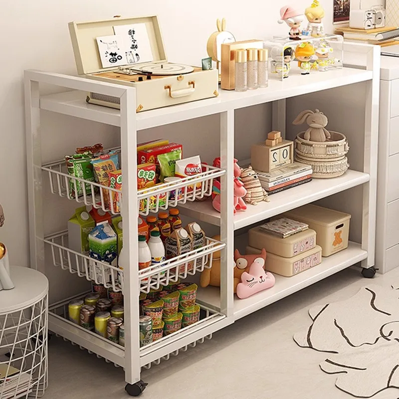 Shelf Floor-to-ceiling multi-layer storage rack Girls' bedroom Home storage Wrought iron display Living room removable