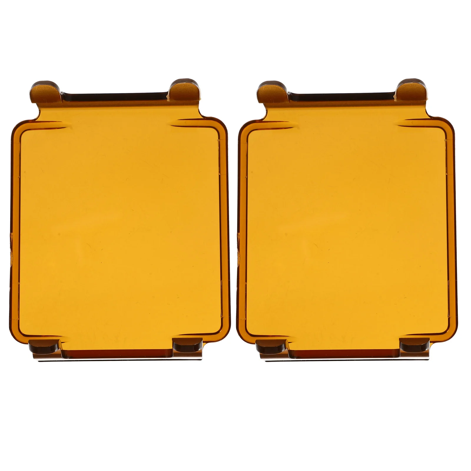 

2 Pcs Work Light Shade Acrylic Square Car Lampshade Truck Cover Off-road Driving Spotlight Decorative Bar