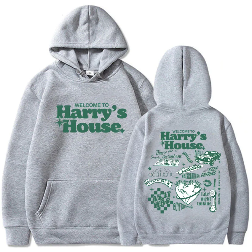 Harry's House Hoodies Kid Harpoon Hip Hop Fleece Sweatshirt Graphic Printing Gothic Retro Clothes Moletom Hooded Grunge Hoody