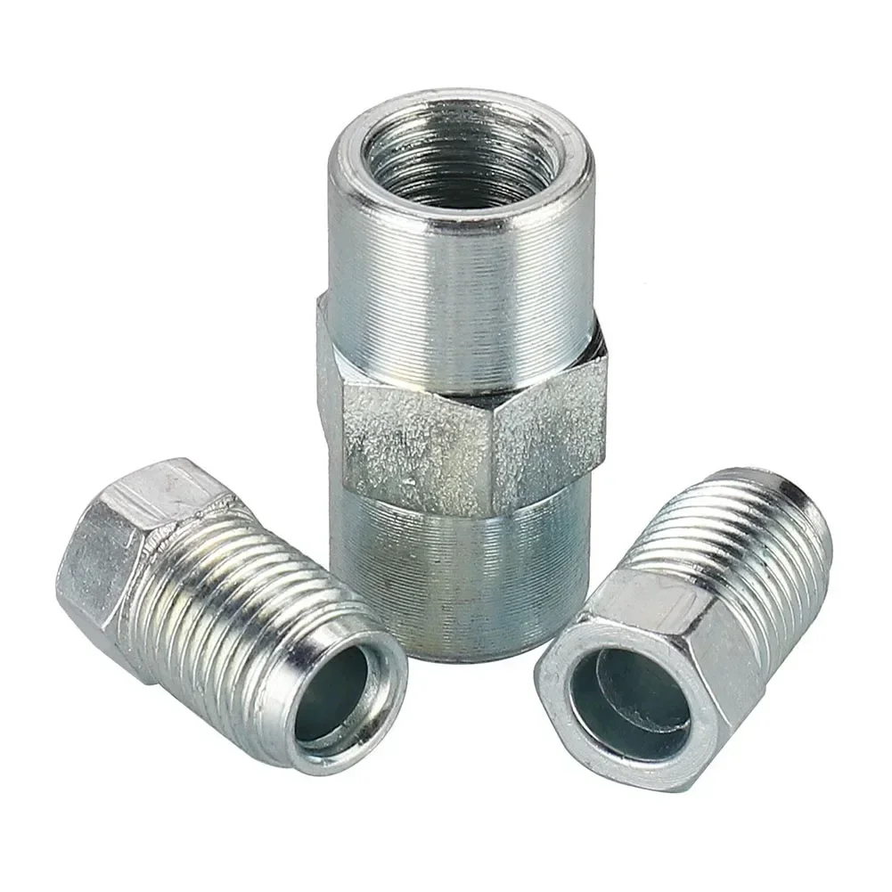 6pcs 10mm Brake Line Union Fittings Male Brake Nuts Short For Inverted Bell Mouth Of 3/16 Pipe 10mm X1mm Brake Cable Connector