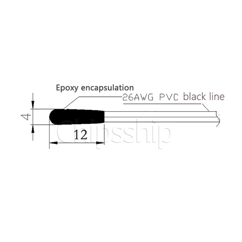 Temperature Sensor B3950 Thermistor 5K 15K 20K 50 100K Drop Head B3435 B3470