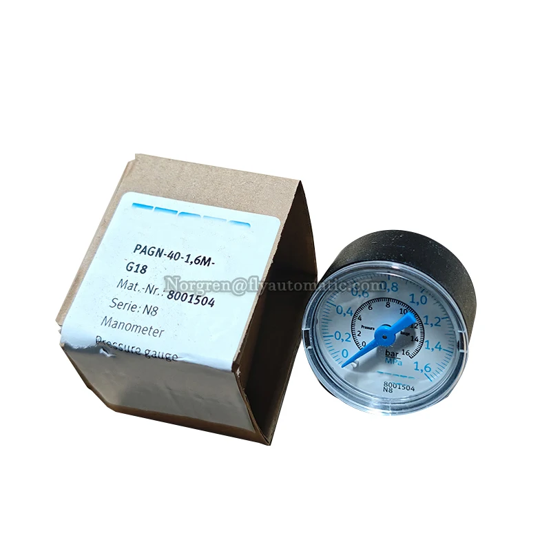 PAGN-50-1M-G14 8001505 PAGN-50-1.6M-G14 8001506 High-Pressure Filter Pressure Gauges