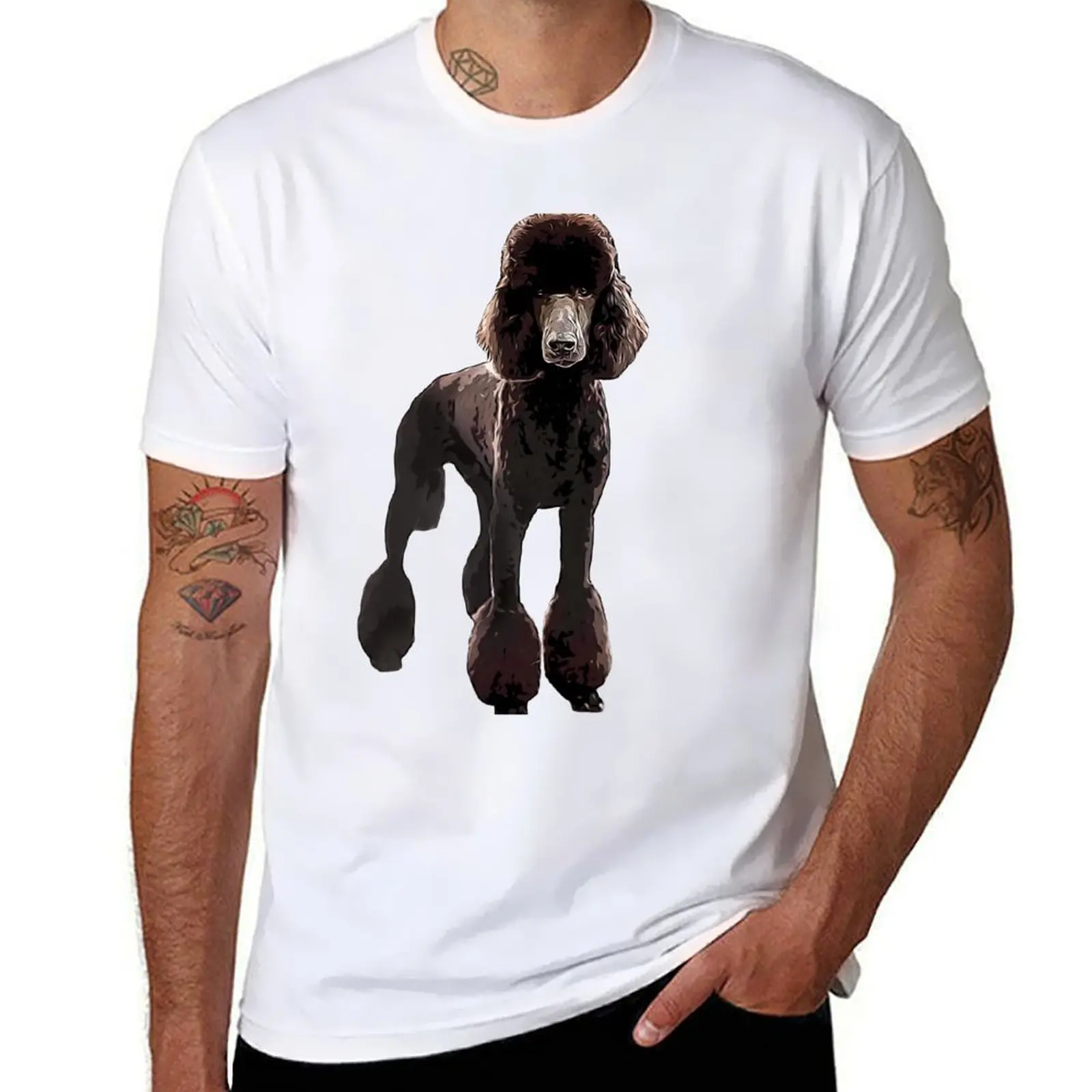

Poodle Black Elegance T-Shirt t shirt man luxury t shirts with prints man graphic t shirt T-shirt