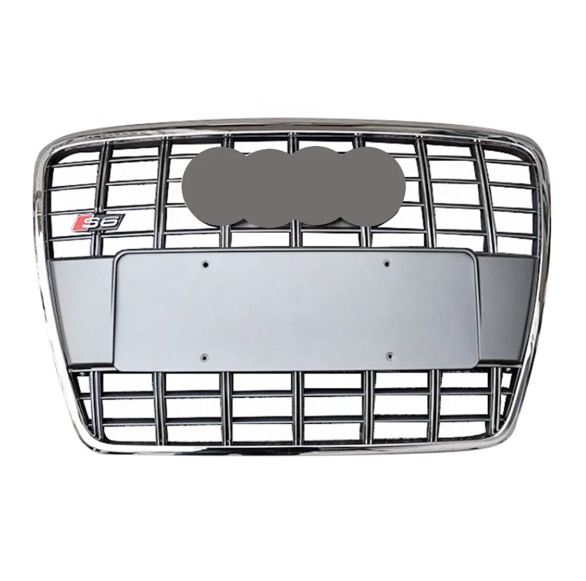 Automotive Parts S6 Type Mesh Grille For Audi A6 C6 2008-2011 Upgrade Audi S6 Front Grille