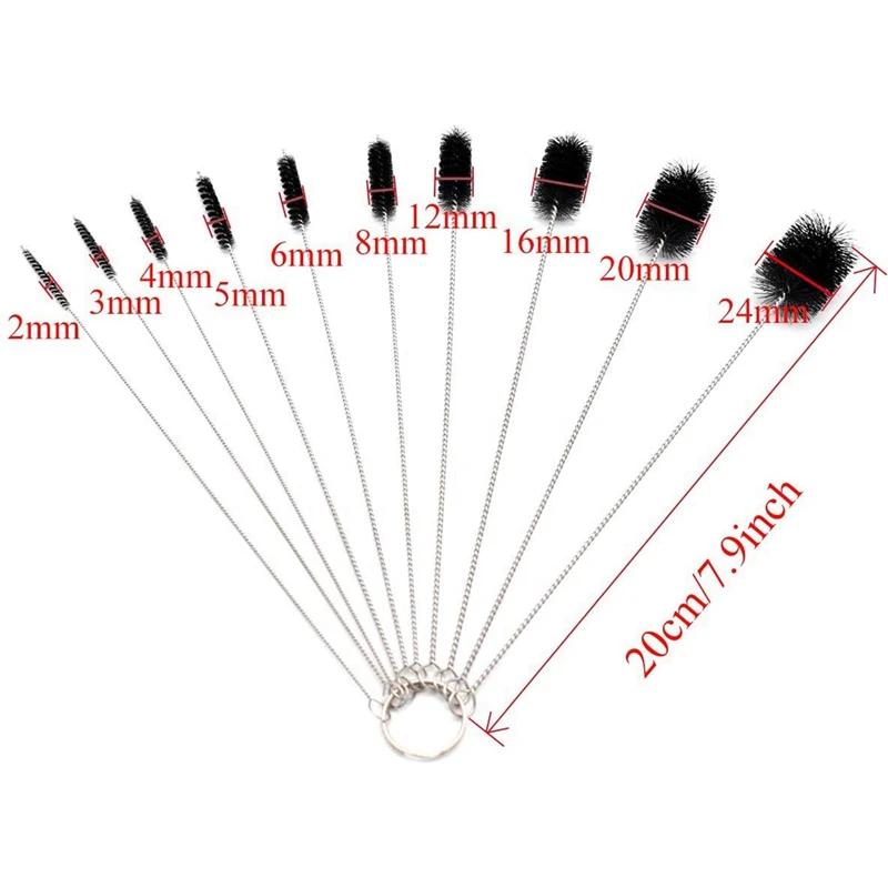 Café Limpeza Brush Set, Chá Bean Grounds Cleaner Tool, Grinder Espresso Machine Group Heads, 8 Pcs