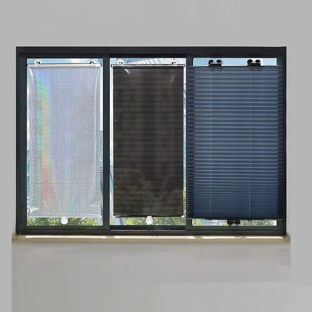 Retractable Car Sunshade Curtain Glare Guard Heat Shield Side Window Block Sun Shade Waterproof with Suction Cup