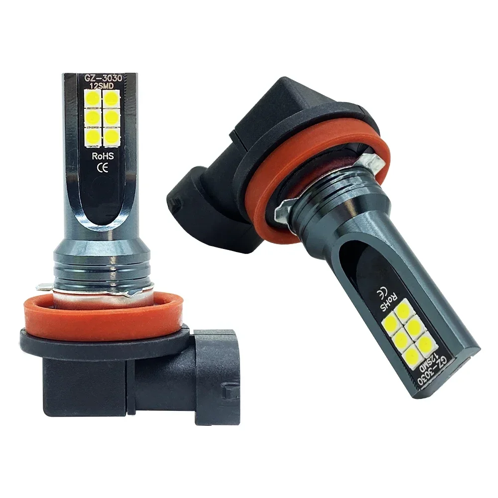 2Pcs 9005 9006 LED Headlight H11 H8 H9 H10 H1 H3 Car Fog Light Bulbs DRL H4 H7 Auto Driving Running Lamps 6000K 8000LM 80W 12V