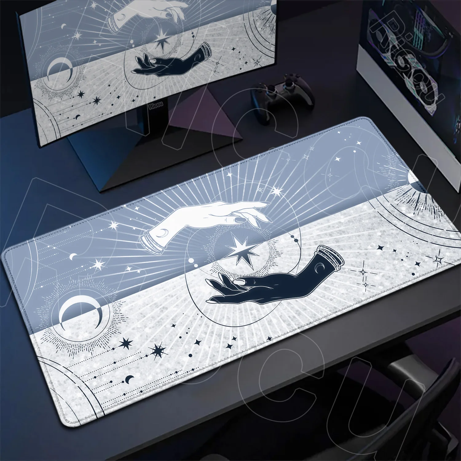 

400X900mm Magic Tarot Card Mouse Pad Black PC Gamer expand Desk Mat XXL MousePad Kawaii Accessories Carpet Office Setup DeskMats