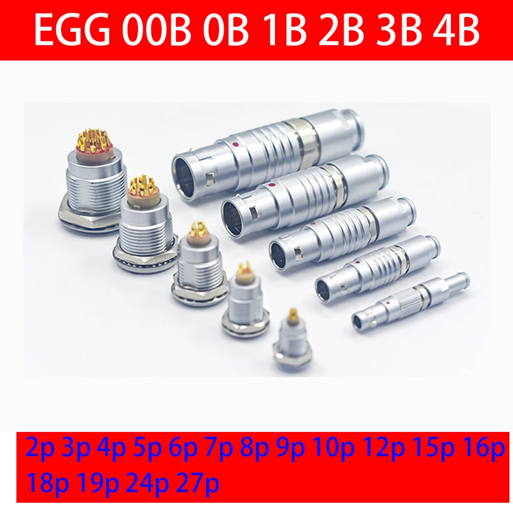 EGG socket and 1meter cable  00B 0B 1B 2B 3B 2 3 4 5 6 7 8 9 Pin Circle Connector for LEMOs Instrumentation accessories