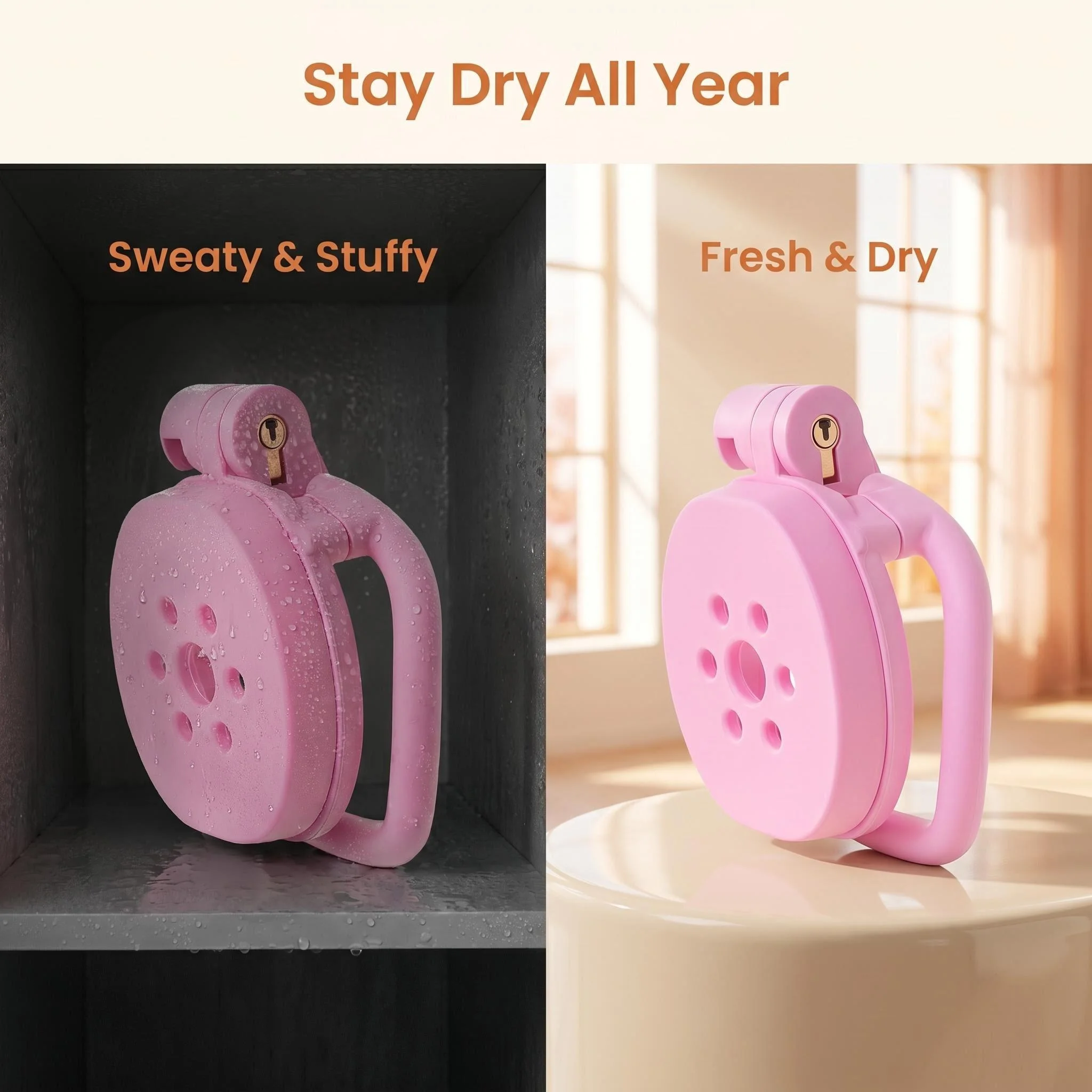 2026 New Chastity Lock, Pink/Black Optional. Ideal for Crossdressers, Perfect Valentine's Gift for Couples - view 4