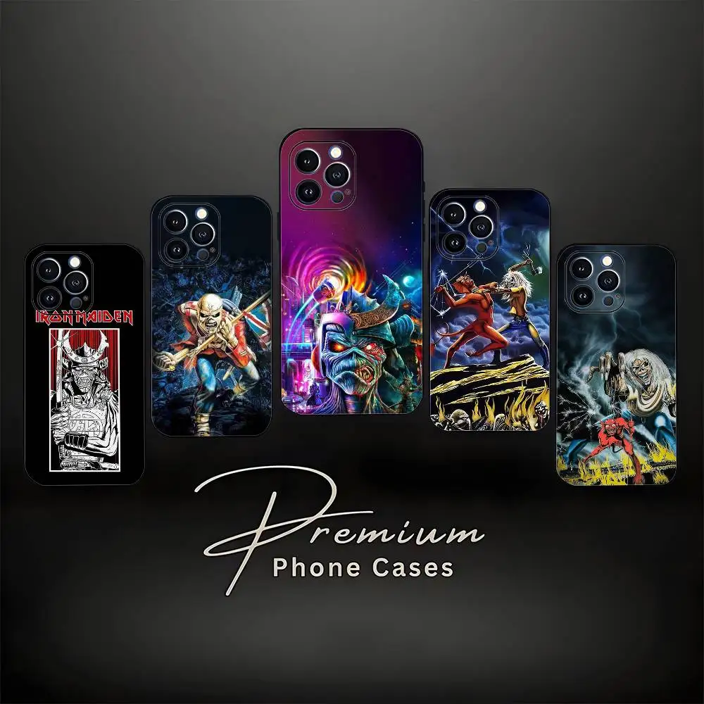 

R-Run-To-The-H-Hills-Iron-M-MaidenES Case For iPhone 17,16,15,14,13,12,11 ,Pro Max,XS,X,XR,SE,Mini,8,7,Soft Silicone Black Cover