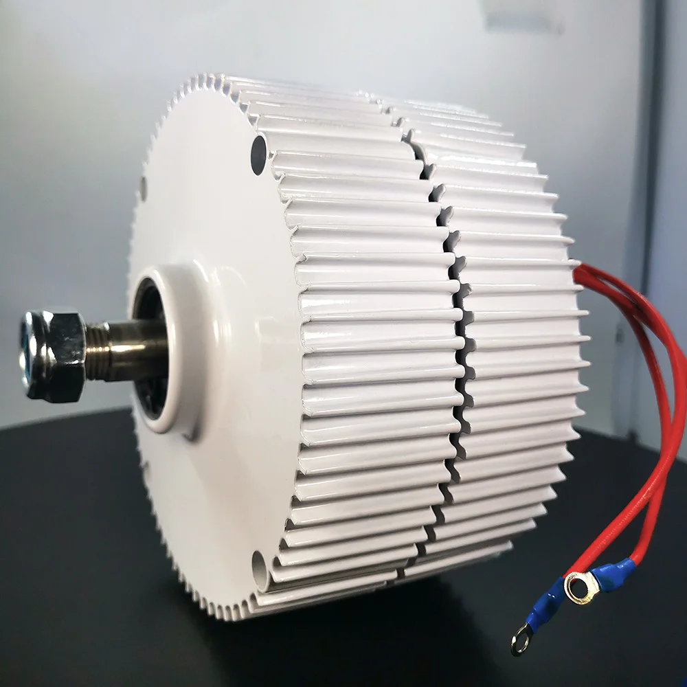 Polen Levering 2000W Gearless Permanente Magneet Generator Turbine Lage Snelheid 12V 24V Voor Water- en Windenergie Huishoudelijk gebruik